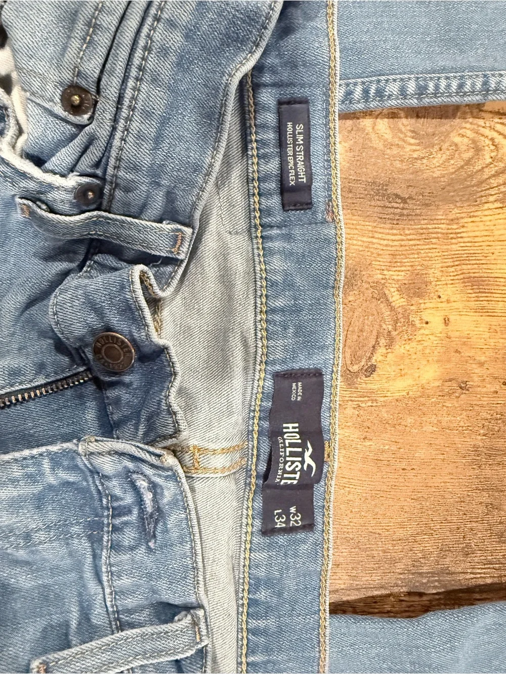 Hollister Light Blue Slim Straight Men’s Jeans